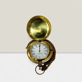 Personalized pocket watch with brass chain